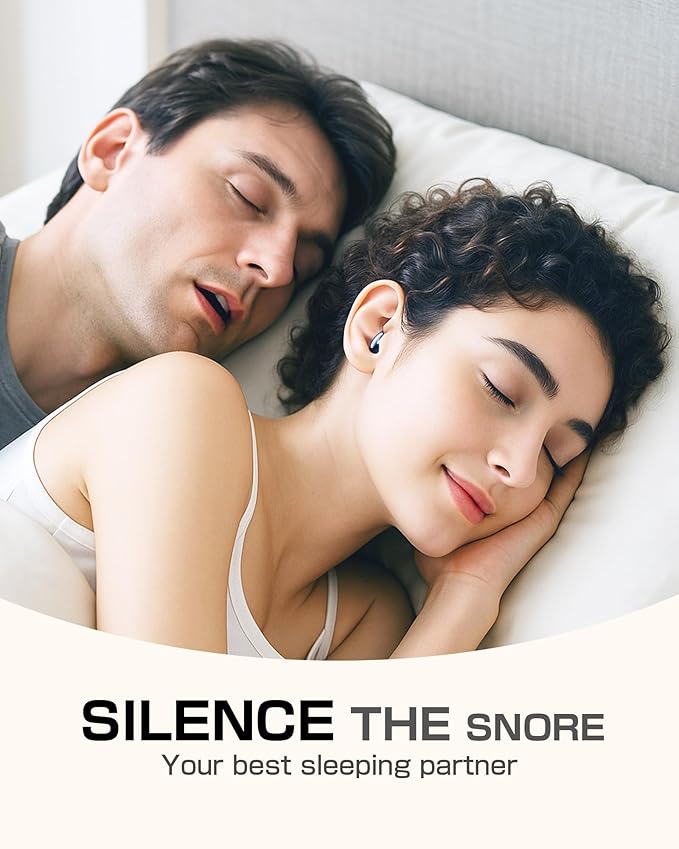 Ear Plugs for Sleeping and Concerts with Cord, Anti-Loss Reusable Earplugs, Ultra-Comfy Earplugs, 45dB Noise Reducing, Hearing Protection for Travel & Focus, 7 Pair Silicone & Foam Eartips