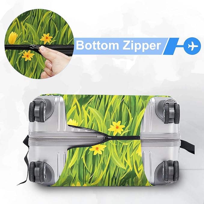 ANNA QUEEN Travel Luggage Cover Suitcase Protector Suitcase Cover Anti-Scratch,Stretchable Bag Cover Washable Durable Polyester