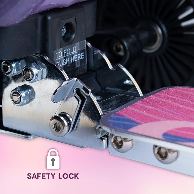 FLYTE Scooter Suitcase Folding Kids Luggage – Luna the Unicorn, 18 Inch Hardshell, Ride On with Wheels, 2-in-1, 25 Litre Capacity