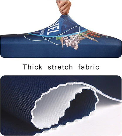 WUJIAONIAO Travel Luggage Cover Baggage Suitcase Cover Protector Skins 18-32 Inch (A9 TRAVEL, L (for 25-28 inch luggage))