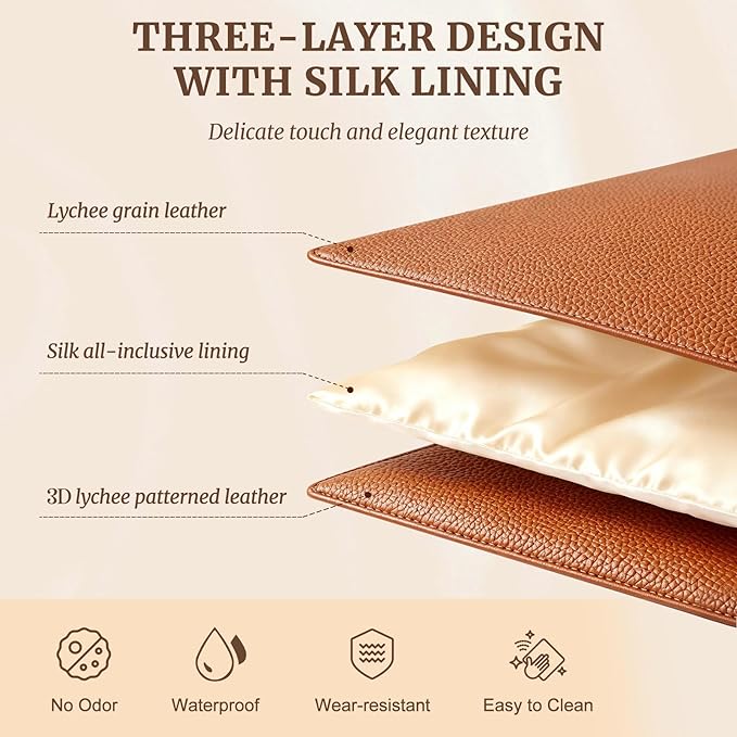 Makeup Case for Women,Travel Make Up Bag Organizer With Compartments and Handle,Portable Cosmetic Bags for Girl,Toiletry Bag for Women - Brown