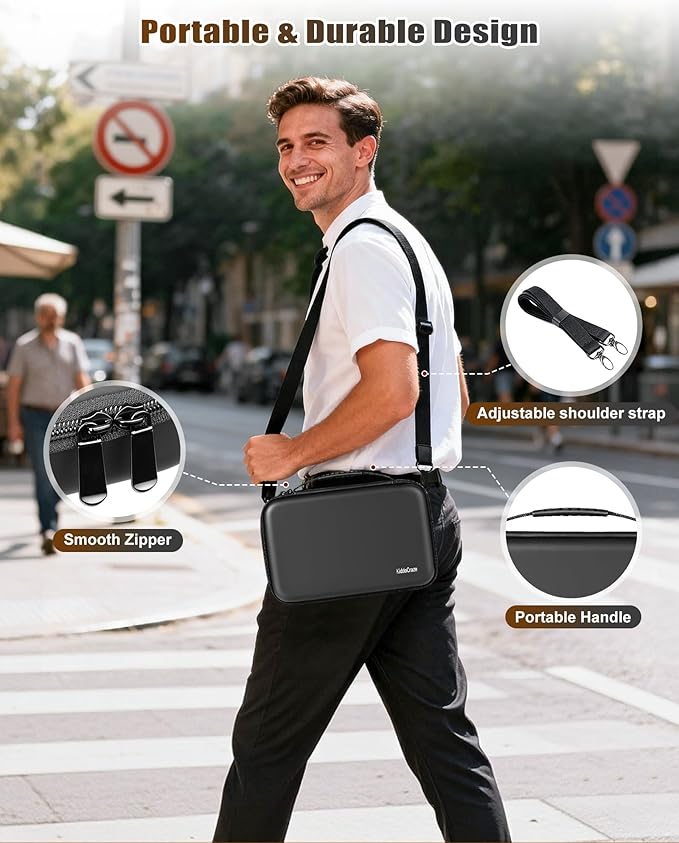 Barber Bags for Hair Clippers and Supplies, Hair Cutting Barber Case Supplies Organizer, Hair Trimmer Organizer for Men Razor Guard Grooming Kits (Case Only)