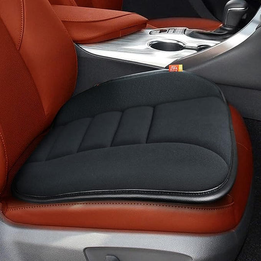 Thick Seat Cushion Memory Foam Car Seat Cushion Pad for Car Driver Seat Office Chair, Thickened Black