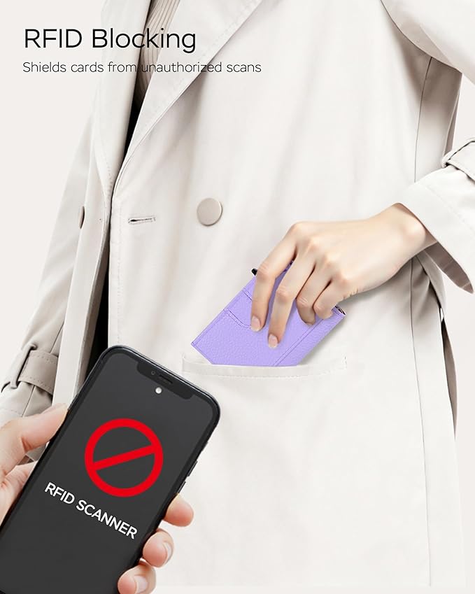 Women's Small Wallet - Sleek & Secure - RFID Blocking Compact Wallet with Slim Lightweight Pop Up Credit Card Holder, Premium Leather Capacity 11+ Cards Plus Cash & ID, Gift for Her