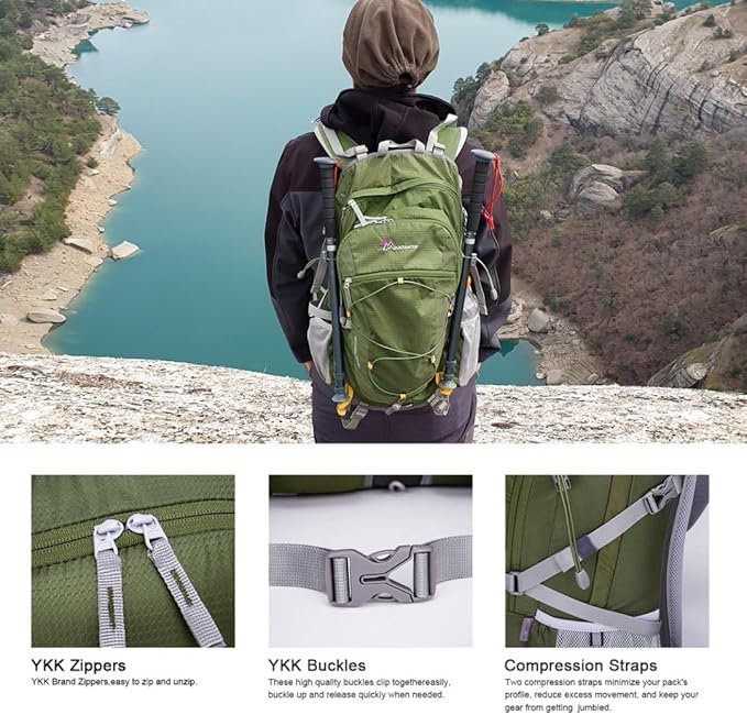 MOUNTAINTOP 25L/40L Hiking Backpack,Lightweight Travel Backpack for Men Women Outdoor Backpacking, Camping