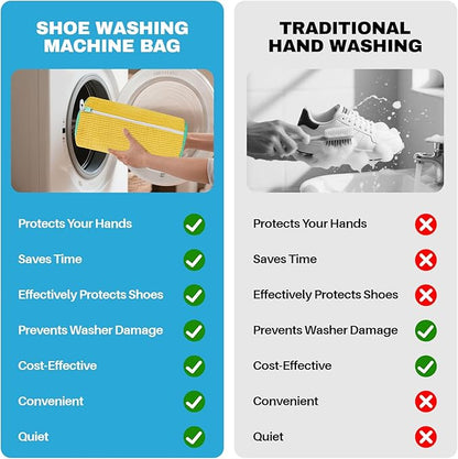 Shoe Washing Machine Bag: Shoe Bag for Washing Machine - Reusable Shoe Cleaning Bag for Sneaker Tennis Shoes Unstain Cleaner Kit