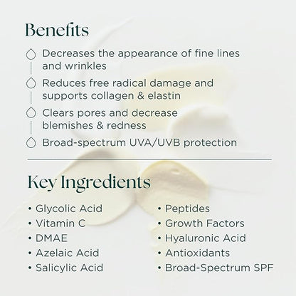 Travel Size Starter Skin Care Management System, Normal to Combination Skin with Antioxidant Daily Face Protectant SPF 33 - Cruelty Free - Made in the USA