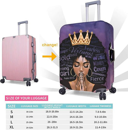 Luggage protector suitcase cover luggage cover for Suitcase Washable Suitcase Protector Anti-scratch Suitcase cover X-Large African American Black Girl