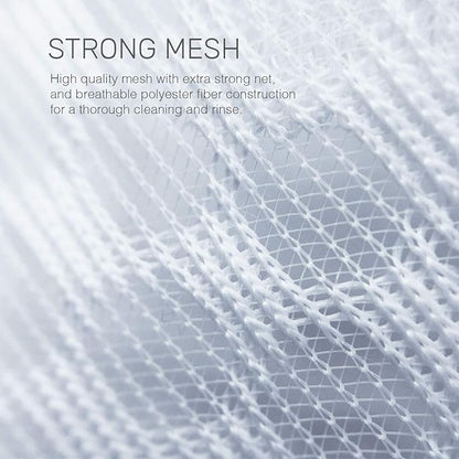 Mesh Laundry Bags for Delicates – 3 Medium Durable Net with Anti Rust Zipper, Hanging Loop-Garment Safe Wash Bags and Organizer for Washing Machine, Lingerie, Socks, Bra, Underwear, Baby Items, Travel