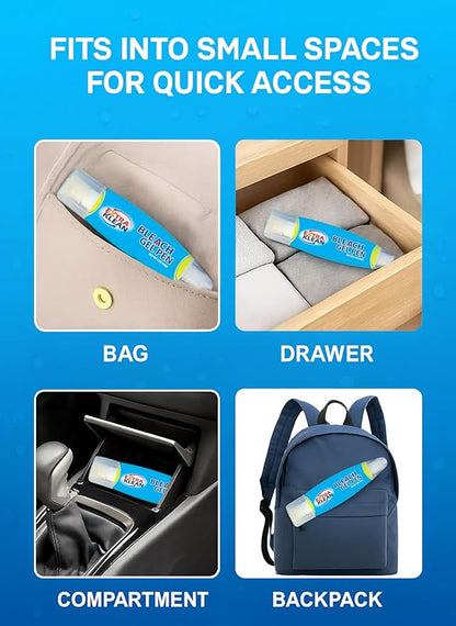 Bleach Gel Stain Remover Pen – Travel Size Toiletry for Clothing, Instant Spot Cleaner, Travel Essentials & Accessories