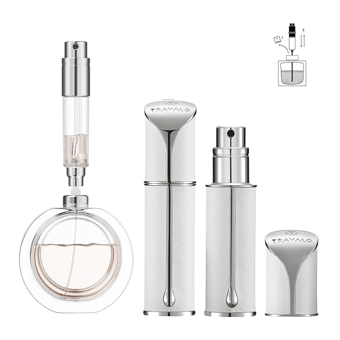 Travalo AQUA Perfume Travel Refillable Bottle, Bottom Filling Fragrances Perfume Atomizer, Mini Cologne Dispenser, Portable Sprayer for Women Men, Gift