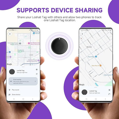 2025 Upgraded Android Air Tracker Tag Luggage Tracker Tags Bluetooth Tracker for Android Smart Tracking Tag for Google Find My Device App Item Finder for Backpack, Keys (2 Black)