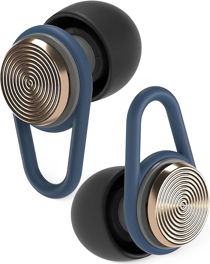 Hears One High-Fidelity Ear Plugs – Reusable Hearing Protection for Concerts, Travel, Focus & Sleep – Certified Noise Reduction 20dB SNR – Hypoallergenic Tips (4 Sizes) + Keychain Case