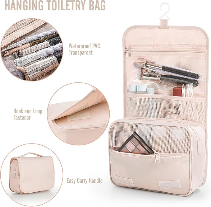 Veken 8 Set Packing Cubes, Christmas Gifts for Women Mom Girl Her Birthday, Cruise Ship Travel Essentials Accessories for Beach Vacation, Suitcase Organizer Bags for Luggage with Hanging Toiletry Bag