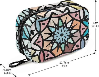 Pill Organizer Box Case Container Weekly Travel Daily 7 Day Pill Dispenser Sorter Vitamin Holder Medication Medicine Organizer Pill Case for Purse Small Compact Portable Cute Boho