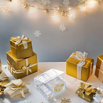 4 In 1 Acrylic Jewelry Organizers and Storage with 60 Portable Anti Tarnish Jewelry Bags, Clear Jewelry Box Organizer, Travel Jewelry Case for Earrings/Rings/Necklaces for Women Girls