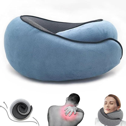 Outney™ Travel Neck Pillow, 2025 Travel Pillow for Airplanes, 100% Pure Memory Foam, Full Neck Surround Pillows for Traveling Flight Sleeping, Portable Travel Essentials (Peacock Blue)