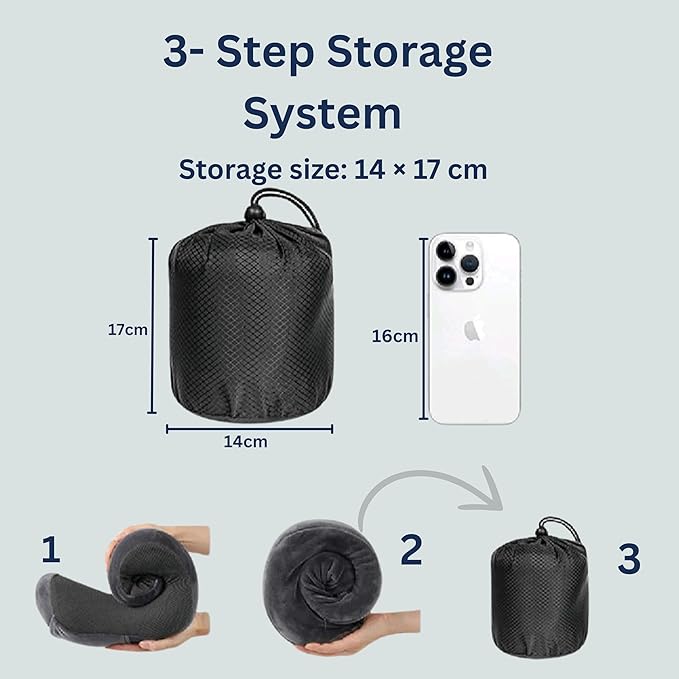 Travel Neck Pillow (Black)