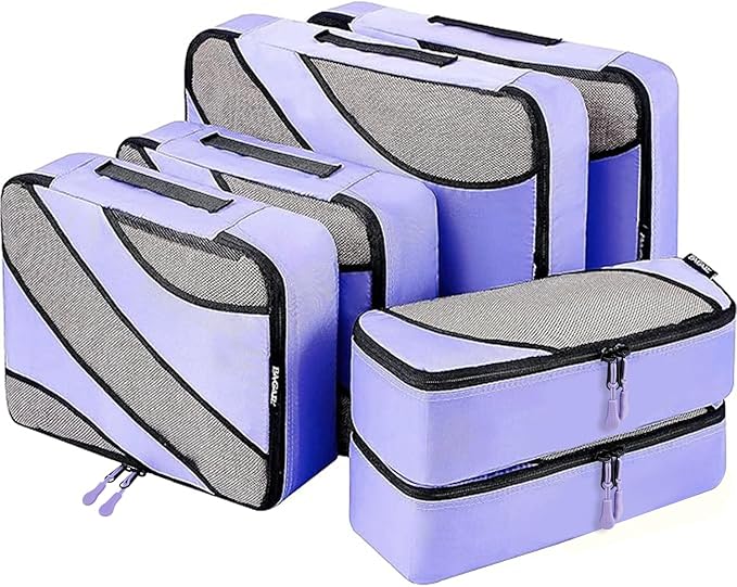 BAGAIL 6 Set Packing Cubes,Travel Luggage Packing Organizers