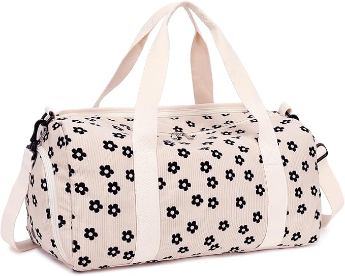 BLUBOON Duffle Bag Girls Kids Cute Gym Bag with Shoes Compartment & Wet Separation Waterproof Sports Overnight Travel Bag