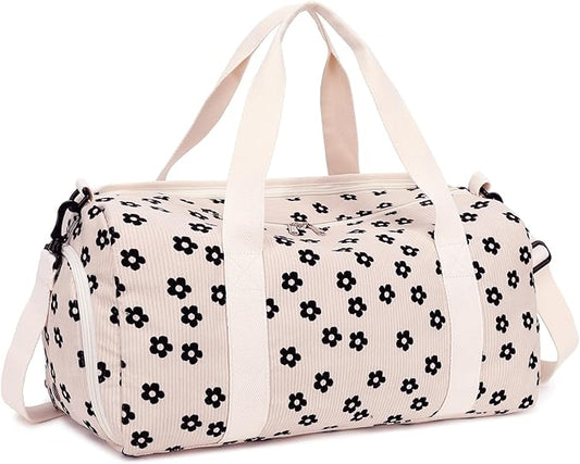 BLUBOON Duffle Bag Girls Kids Cute Gym Bag with Shoes Compartment & Wet Separation Waterproof Sports Overnight Travel Bag