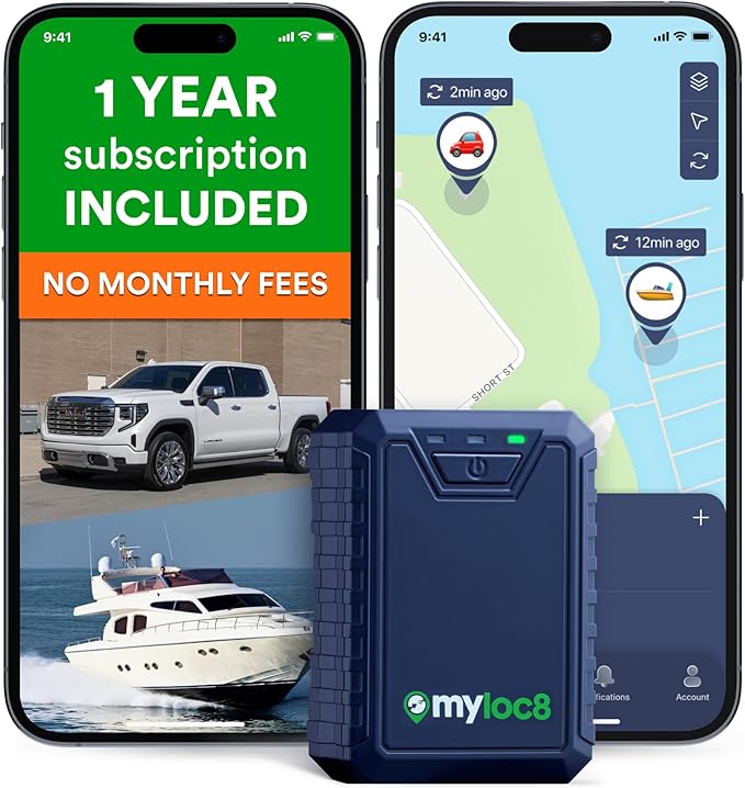 Ultra GPS Tracker for Vehicles – Rugged Waterproof GPS Locator for Cars, Trucks, Hidden Tracking Device, 4G LTE, Real-Time Updates, Long Battery Life (12-Mo Subscription Included)