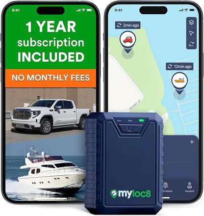 Ultra GPS Tracker for Vehicles – Rugged Waterproof GPS Locator for Cars, Trucks, Hidden Tracking Device, 4G LTE, Real-Time Updates, Long Battery Life (12-Mo Subscription Included)