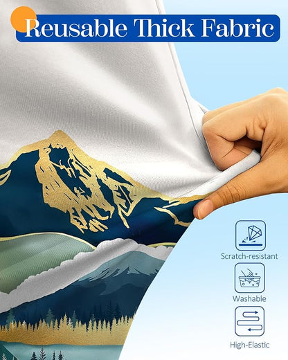 Slohif Luggage Cover for Suitcase Tsa Approved Protector - Luggage Sleeve Large Suit Case Cover Travel Stretch Baggage Case Protective Washable Fit 18-20 Inch Mountain XS