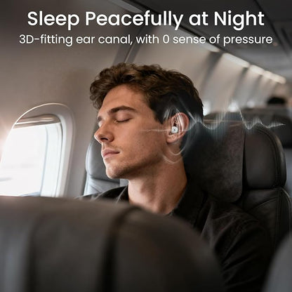 Ear Plugs, Soft Ear Plugs for Sleeping - 30dB Noise Cancelling Reusable Silicone Earplugs, Ultra Comfortable Fit for Studying, Concerts, Travel, 8 Ear Tips (Green)