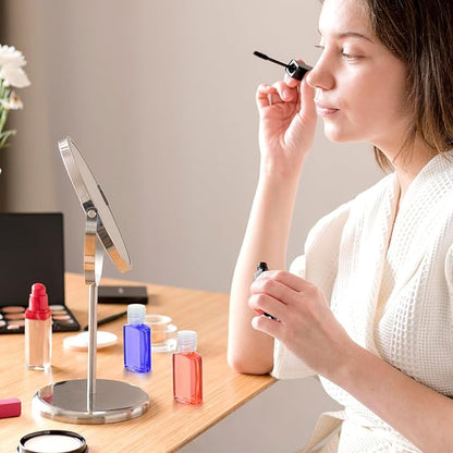 100Pcs 1oz empty travel size bottles 30ml Flip Cap small lotion bottles mini plastic bottle for toiletries clear refillable sample bottle for liquid,shampoo and conditioner container