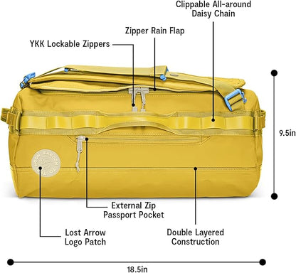 Baboon to the Moon Go-Bag Mini 32L – Detachable Straps, Small Duffle Bag for Travel, Gym Bag for Women, Mens Travel Bag, Duffel Bags for Traveling, Travel Duffel Bags for Women (Amber)