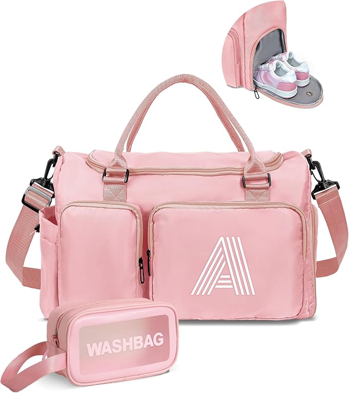 Women Teen Girls Gift Personalized Duffle Bag: Letter Carry on bags, Dance Cheer bag Sports for Girl, Kid Gymnastics Bags, Birthday Gifts for Women Girls Kids Teens Mom Teacher