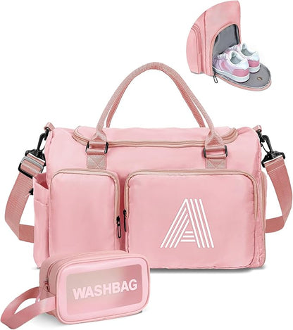 Women Teen Girls Gift Personalized Duffle Bag: Letter Carry on bags, Dance Cheer bag Sports for Girl, Kid Gymnastics Bags, Birthday Gifts for Women Girls Kids Teens Mom Teacher