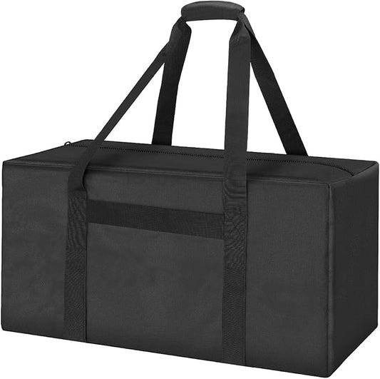 INFANZIA 24inch Sports Duffel Travel Bag, 56L Duffel Tote Bag with Upgrade Zipper, Water Resistant & Foldable Equipment Storage Bag for Camping Tent Tripod Fishing