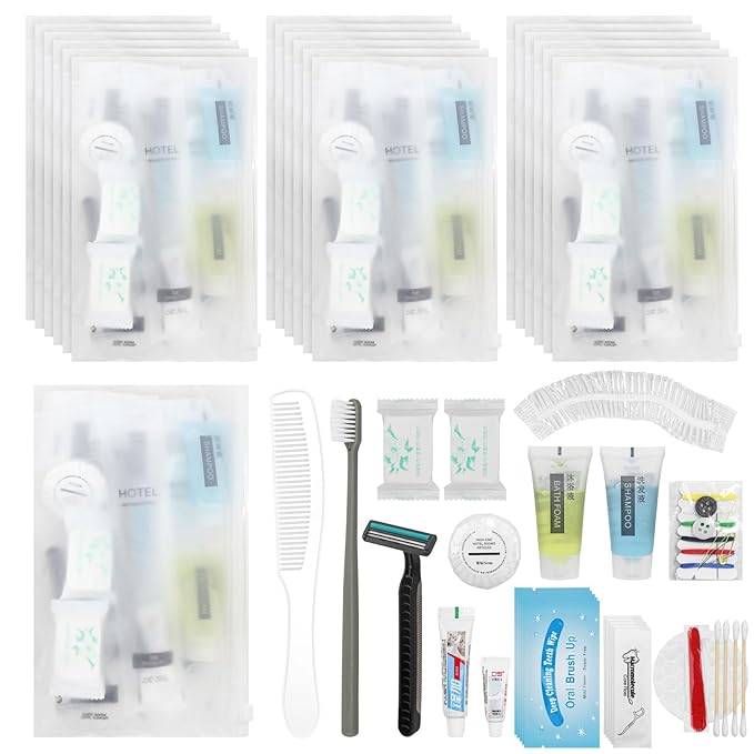 Hygiene Kit Bulk, The Convenience Kit Bulk is Fully Equipped and Clean and Hygienic, Individually Packed, Convenience Kits Suitable for Hotel, Home, Camping, Travel (30 Sets)