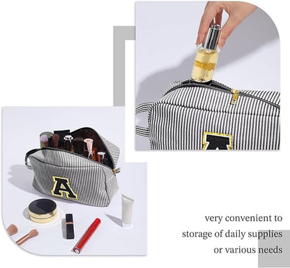 YOOLIFE Birthday Gifts for Mom, Mom Gifts from Daughter, Mother In Law Gifts, Mama Gift Idea, Personalized Gifts for Women, Initial Makeup Bag for Women C