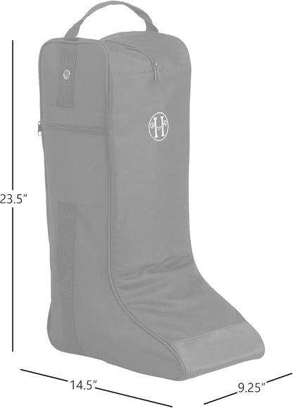 Huntley Equestrian Tall Riding Boot Bag Durable & Premium Horse Riding Boots Storage Protection Zipper Bag Water Resistant, Portable & Easy to Clean