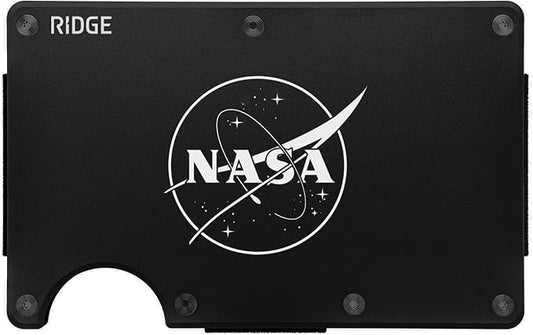 Ridge Wallet for Men - Slim Minimalist Compact Wallet and Card Holder, RFID Protected Front Pocket Wallets for Men with Integrated Cash Strap (NASA Nebula)