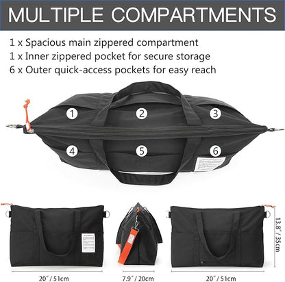 VanFn Duffle Bags, Women Sports Gym Bag, Travel Totes Duffel Bag, Outdoor Weekend Bag, Crossbody Bag, Lightweight Luggage Duffle Backpack, Shoulder Handbag For Men, Scandihome Series