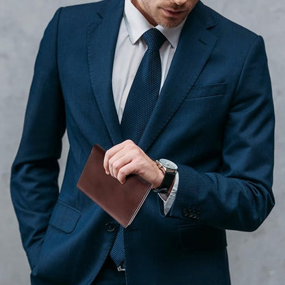 Polare Functional RFID Blocking Leather Passport Holder Travel Bifold Wallet For Men (Coffee)