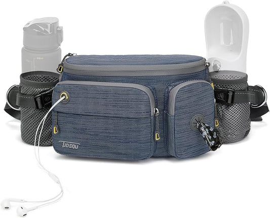 TUDEQU Hiking Fanny Pack for Men Women Large Hiking Waist Packs Mens Fanny Pack Crossbody Waist Bag for Men for Travel