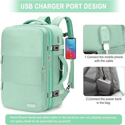 Carry On Backpack, 42L Flight Approved Travel Backpack for Men Women,Airline Approved Gym Backpack Waterproof Business Laptop Daypack Laptop Backpack,Casual Daypack for Business Weekend Hiking