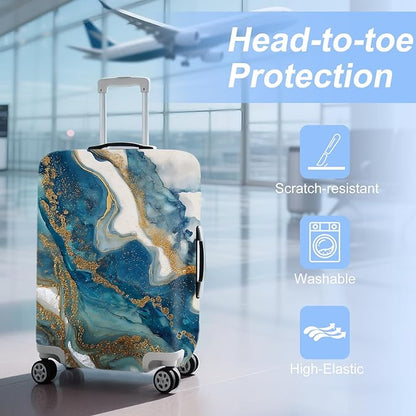 ANNA QUEEN Travel Luggage Cover Suitcase Protector Suitcase Cover Anti-Scratch,Stretchable Bag Cover Washable Durable Polyester