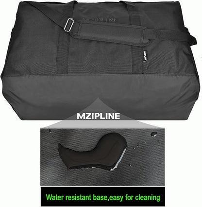 XL Large Duffle Bag-Smell Proof-Resistant Sport Gym Overnight Weekender Bag,Big Capacity Travel Duffel Holdall Bag With Carbon Lining (Black, Large)