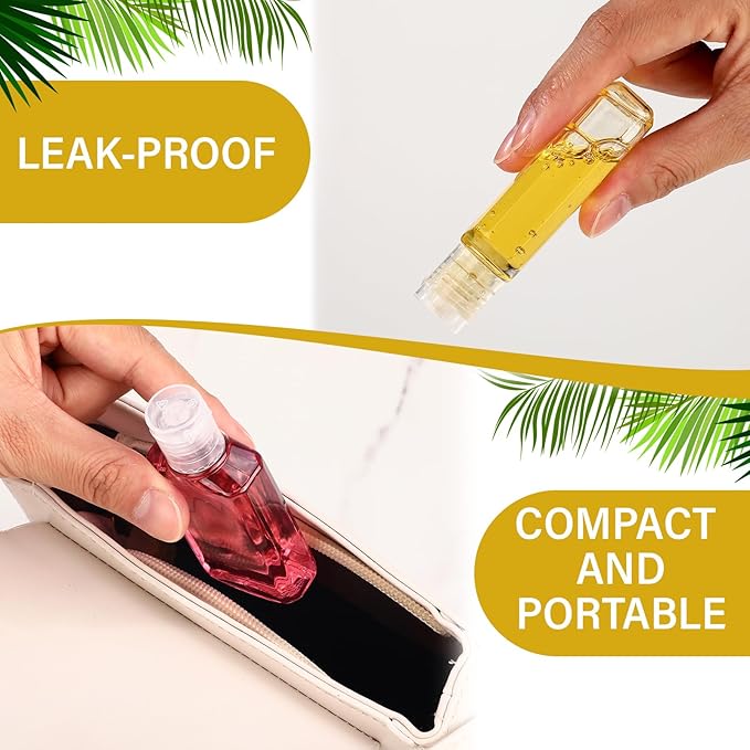 LemonRoad 150 Pcs 1 oz Travel Bottles Bulk Hand Sanitizer Bottle Mini Clear Bottles with Flip Caps Portable Empty Refillable Containers for Shampoo Lotion Liquid Body Soap Cream Toiletries(Clear Lid)