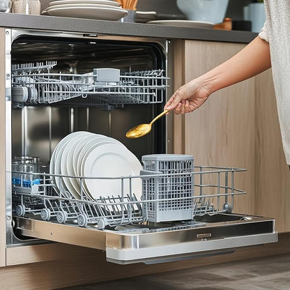 KINGSTONE Gold Silverware Set, 40-piece 18/10 Stainless Steel Flatware Set Cutlery Set for 8, for Kitchen, Home, Wedding, Party, Mirror Polished and Dishwasher Safe, Featured Gifts