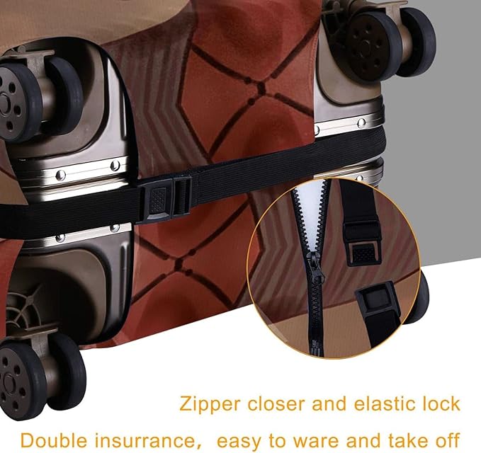 Travel Suitcase Protector African American Woman Elastic Protective Washable Luggage Cover With Concealed Zipper Suitable For Large (A little large)