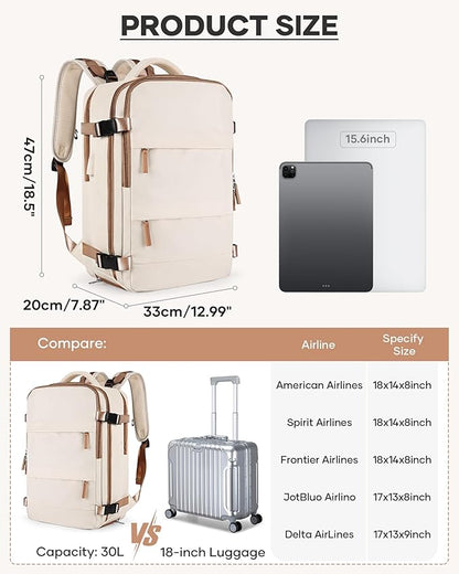 coofay Vacuum Backpack Travel with Pump Vacpack Travel Backpack with Vacuum System Mochila de Viaje Compresion al Vacio Easyvacpack Airbag Backpacks for Traveling Carry on Luggage