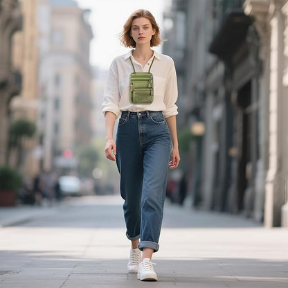 Neck Wallet - Rfid Wallet Women - passport holder for travel - Travel Wallet Passport Holder For Travel Women - 10.3x6.8inch (Sapphire Green)