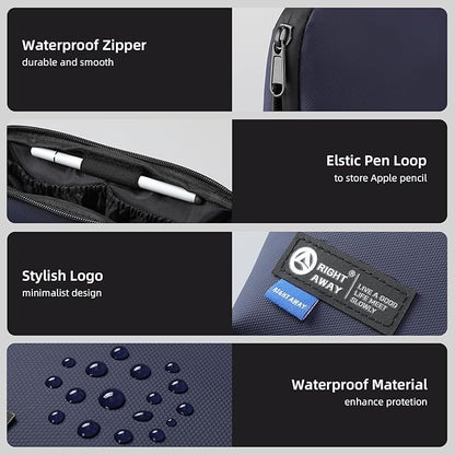 RIGHT AWAY Electronic Organizer,Waterproof Travel Accessories Storage, Tech Pouch for Cord, Power bank, Airpods, Daily Items